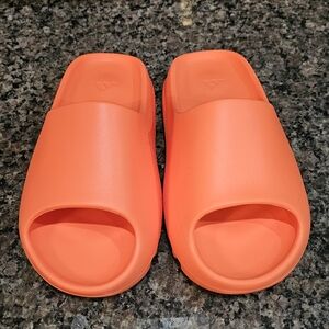 Vibrant Orange Slide Sandals